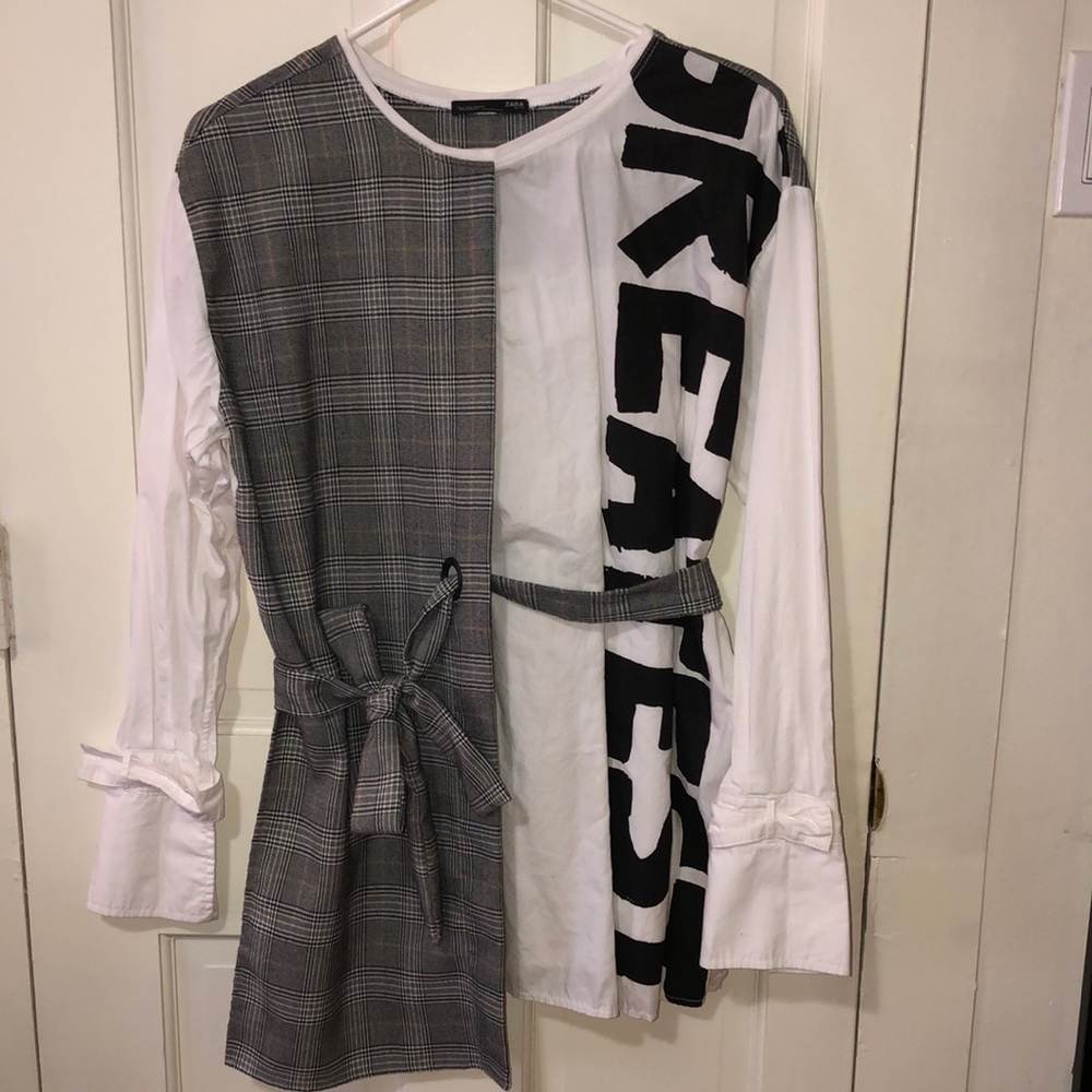 Plaid unique dress/shirt